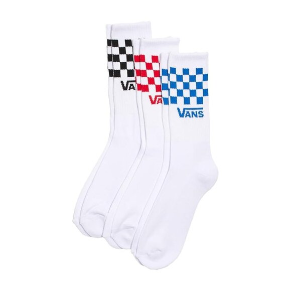 Vans Other - Vans Men's Classic Crew Socks, 3-Pack White Multi Checkered size 6.5 - 9